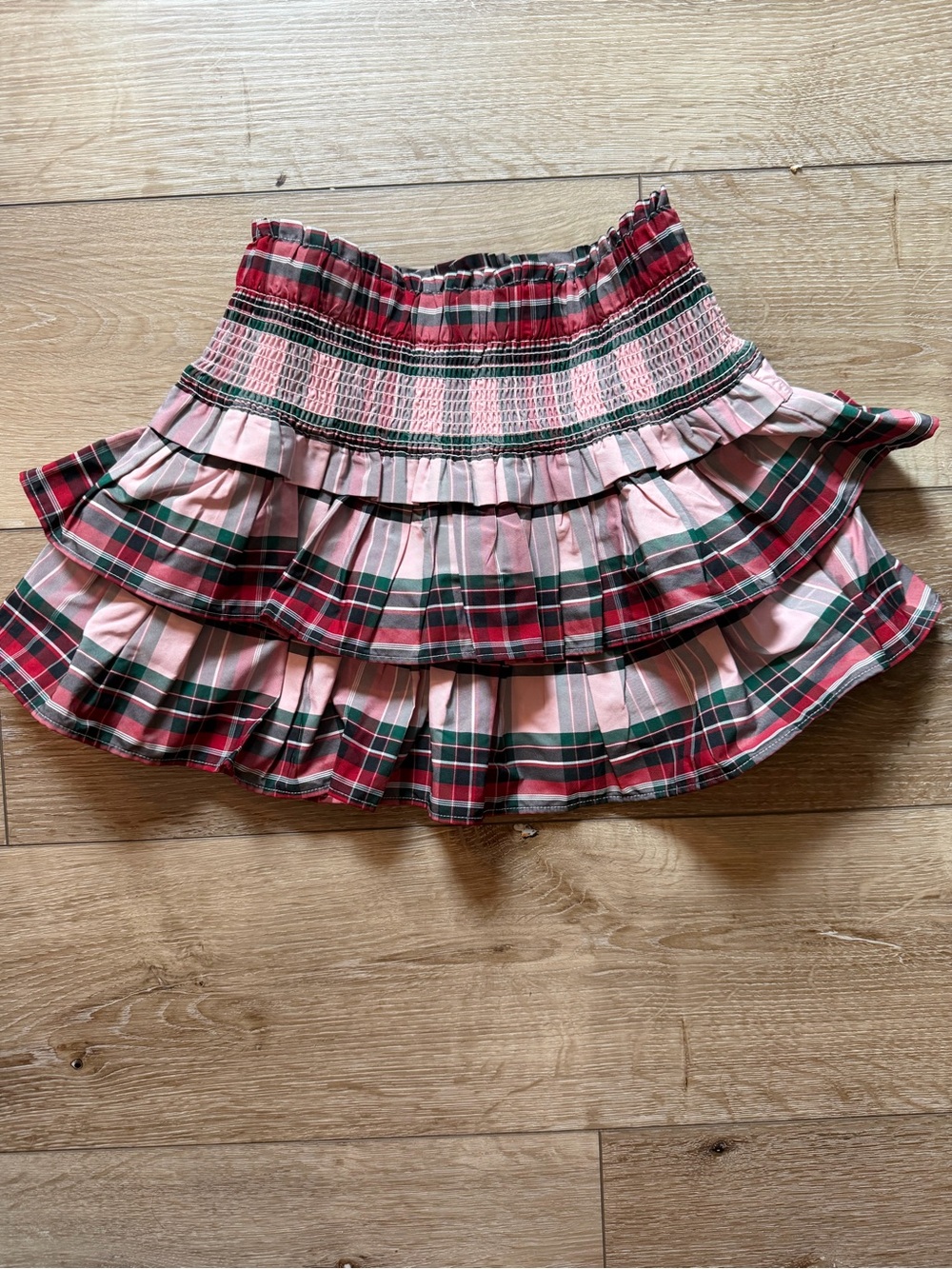American Girl x Janie and Jack Plaid Ruffle Skirt Size 6